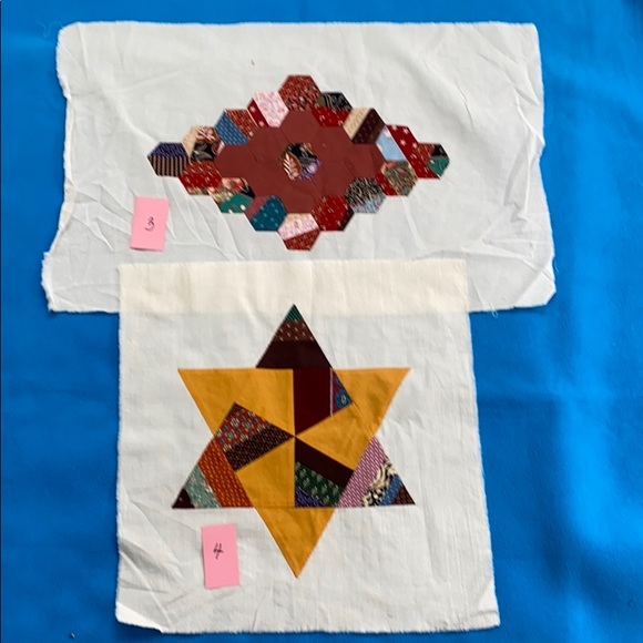 12 Quilt Squares Handmade All Cotton Assorted - Picture 3 of 13